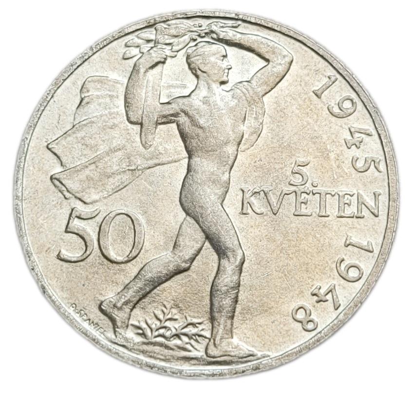 Československo 50 korún 1948 – 3. výročie Pražského povstania - Numizmatika