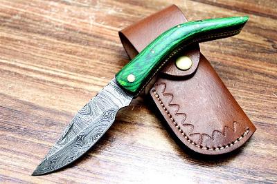 184/ Damaškový lovecký nůž. Rucni vyroba.