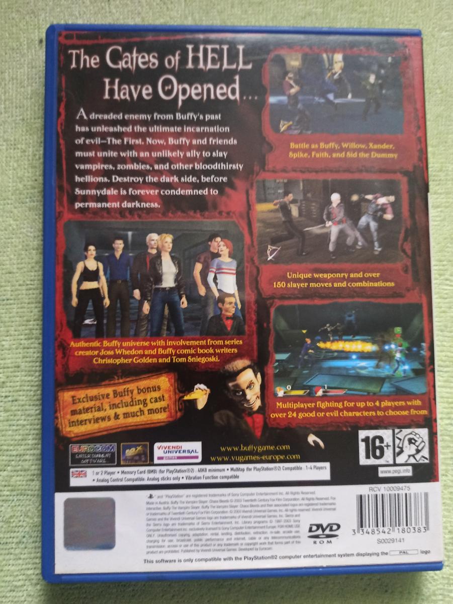 PS2 Buffy The Vampire Slayer Chaos Bleeds - Hry