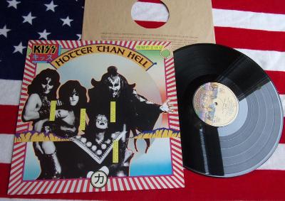 💥 LP: KISS - HOTTER THAN HELL, jako nová NM, Rare French Voque 1974