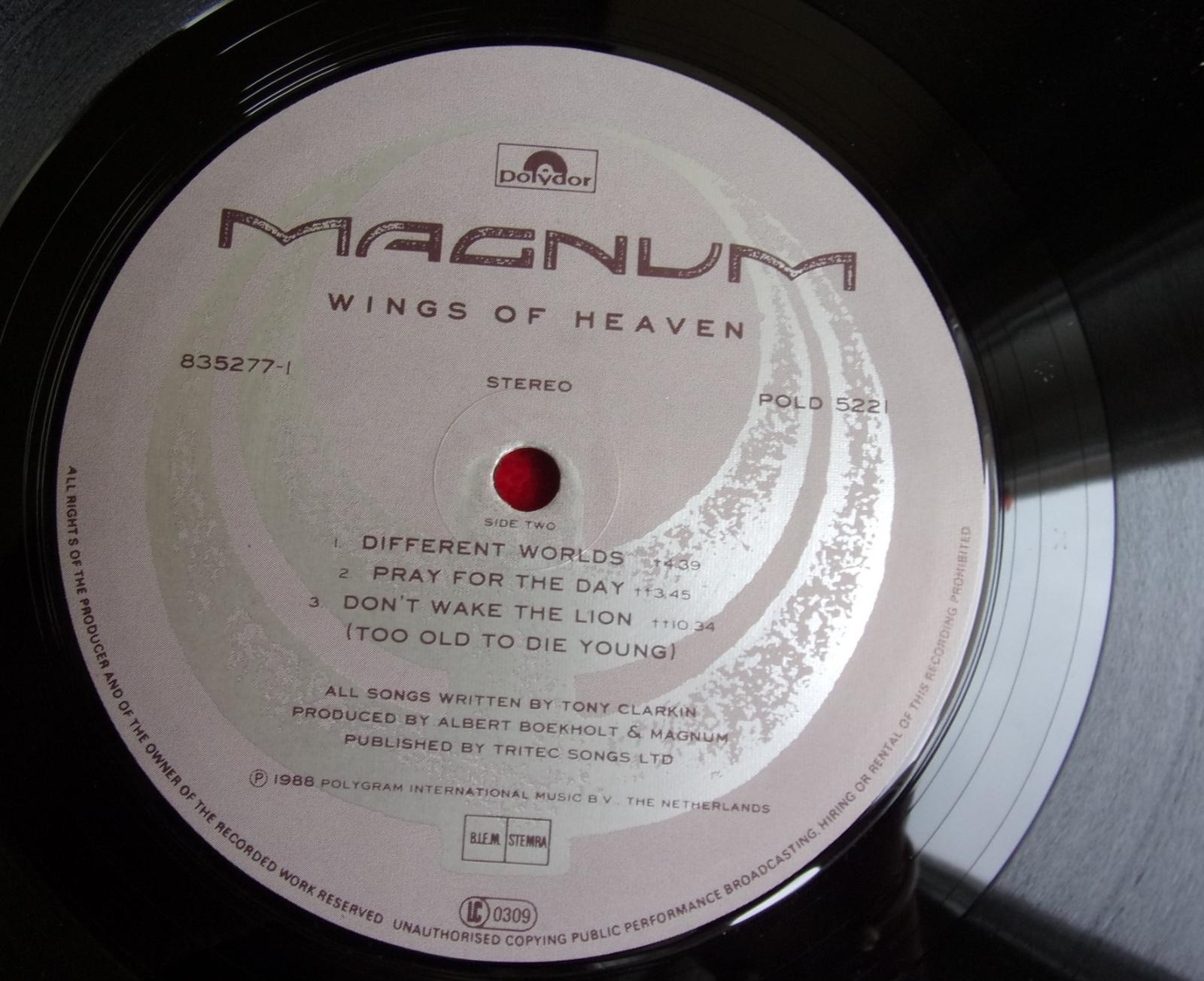 ⚠️ LP: MAGNUM - WINGS OF HEAVEN, (deska EX++) 1press Holland 1988 - LP / Vinylové desky