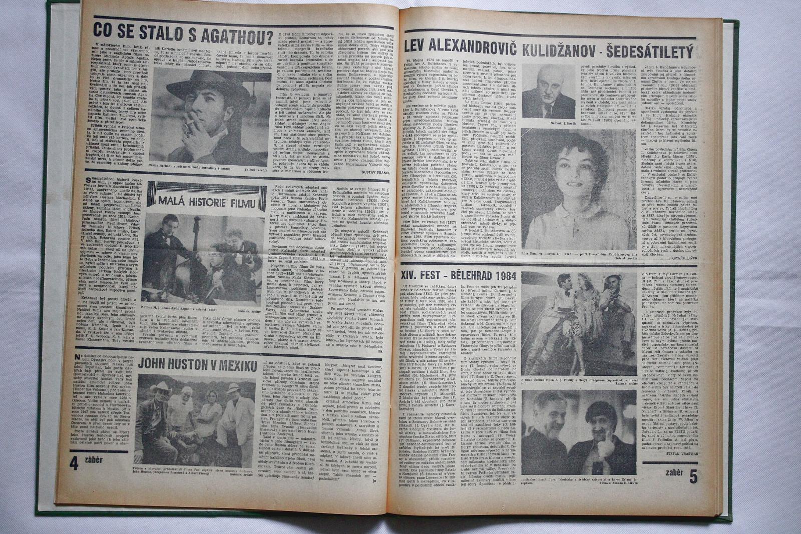 ZÁBĚR časopis filmového diváka 1984  / 22.čísel  (s14) - Knihy a časopisy