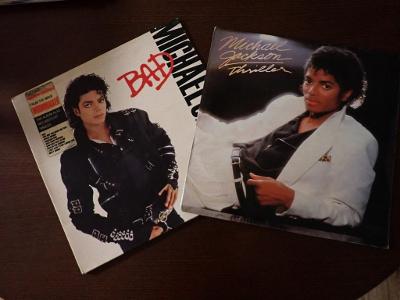 LP Michael Jackson 2ks LP BAD a Thriller