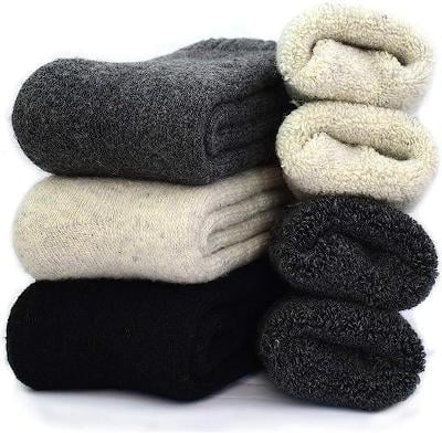 3-Pack pánské super silné vlněné teplé ponožky 42-45