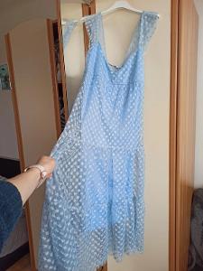 Modré letní šaty