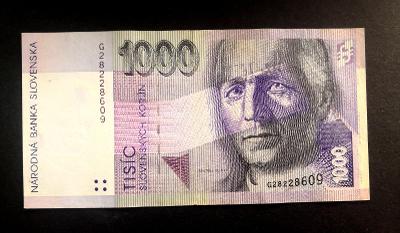 1000 korun 1993 serie G !!