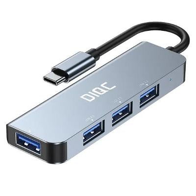 Ultra-Slim lehký USB C Hub se 4 USB C porty, Super Speed 3.0 & 2.0
