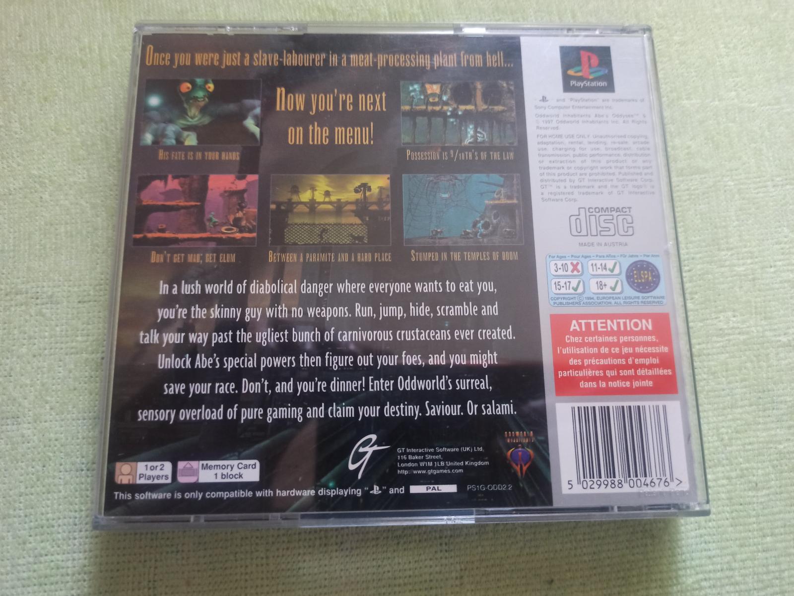 PS1 Oddworld Abes Oddysee - Hry