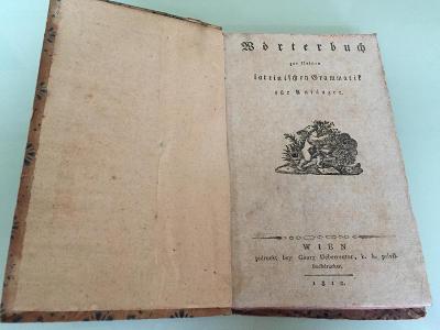 Worterbuch - 1812 - ručný papier - latinčina-nemčina