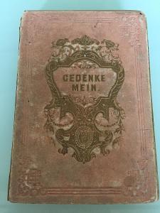 Gedenke mein - 1858, 6 ks oceľorytín, pozlátená oreza
