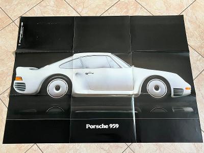 Prospekt Porsche 959 Plakát
