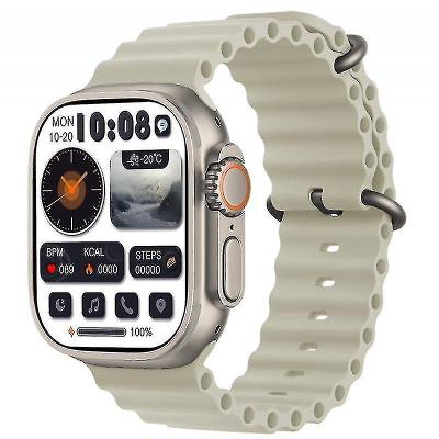 Chytré hodinky Ultra T900 šedo-béž/ Bluetooth volání / Vodotěsné /HD