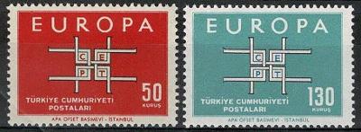 Turecko 1963 Evropa CEPT Mi# 1888-89 