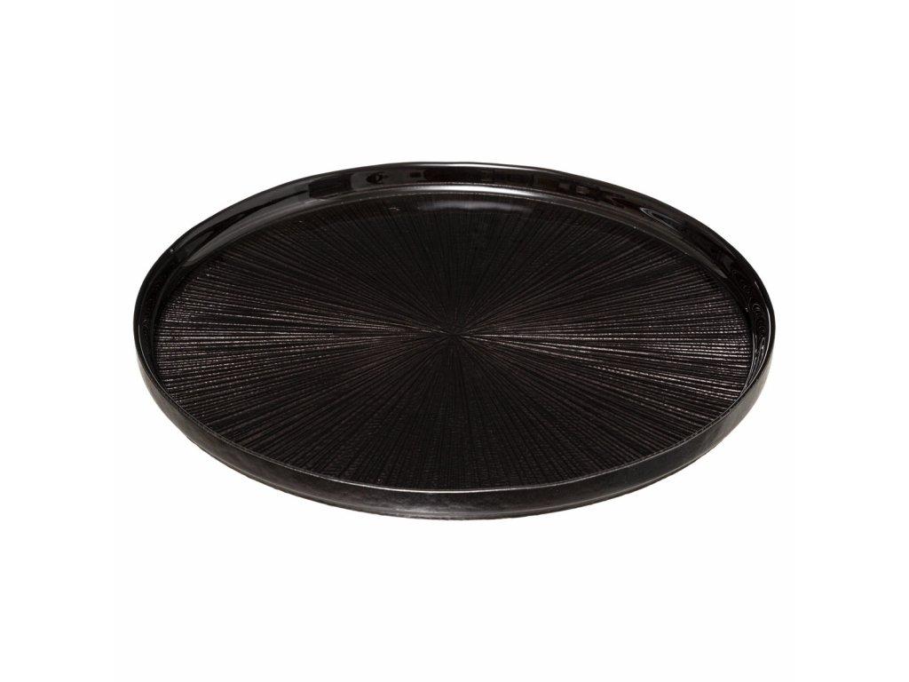 Dekorační talíř ASTRA, O 28 cm, černý - Vybavení do kuchyně