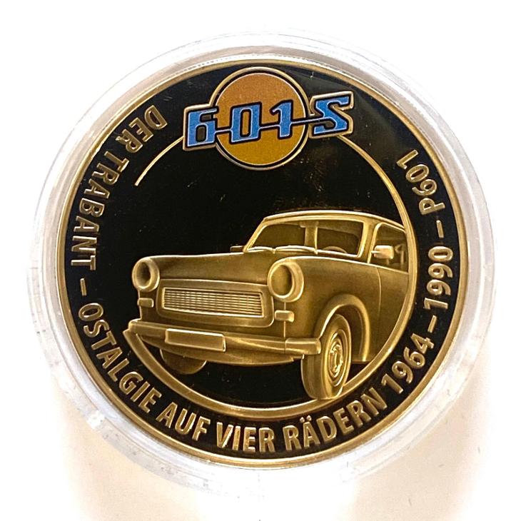 Pozlacená medaile der Trabant 601S PP 1990 - Numismatika