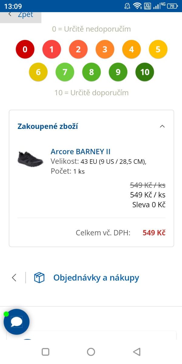 Běžecké boty Arcore BARNEY II (vel. 43) - Vybavení na ostatní sporty