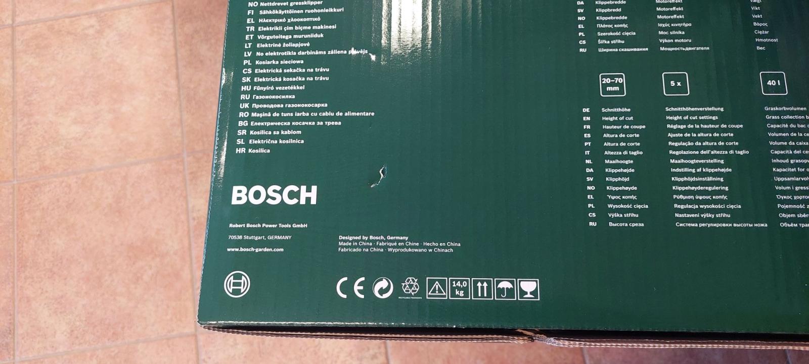 Bosch ARM 37 - poškozený obal - Zahradní technika