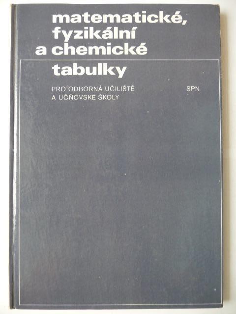 Matematické, fyzikálne a chemické tabuľky pre OU a UŠ - SPN 1976 - Knihy a časopisy