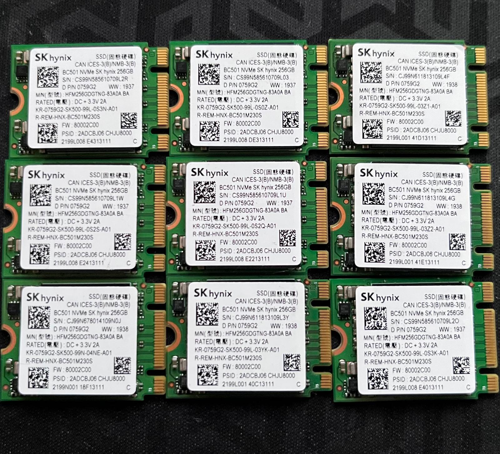 256GB SSD NVMe / PCIe - M.2 2230 - SK Hynix BC501 -20% - Počítače a hry