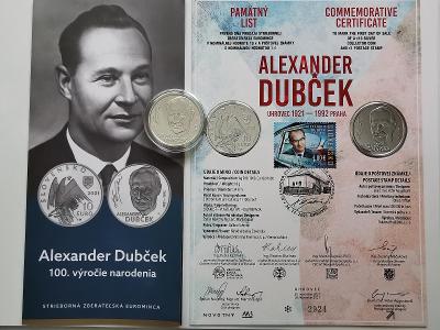 10 €/2021 SR BU + PL Alexander Dubček - 100.výročie narodenia