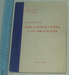 Češi a Slováci doma a za hranicemi - J. Pluhař 1935 podpis autora
