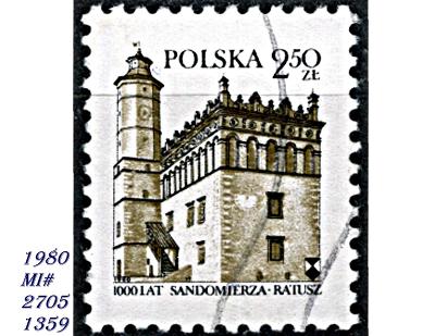 Polsko 1980, radnice Sandoměř