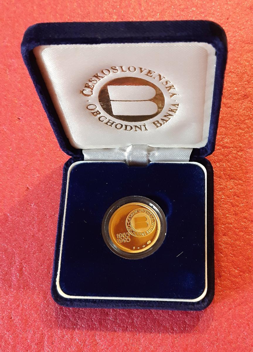 Zlatá jubilejná medaila ČSOB 1965-1995 - Numizmatika