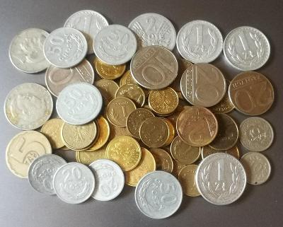 Polsko, konvolut 70 mincí, každá jiný typ nebo ročník