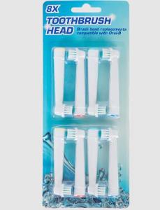Náhradní hlavy na elektrický kartáček 8ks , kompatibilní s Oral-B 