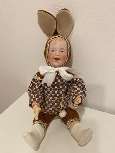 Starožitná nemecká bábika - chlapec "Bunny Boy" Gebrüder Heubach