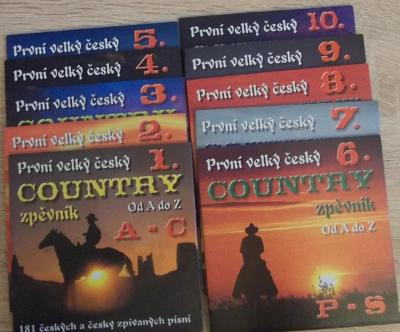 10 CD plastic box  První velký zpěvník české country - 181 písní