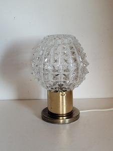 Brusel lampička, lampa na noční stolek, Kamenický Šenov, ježek 
