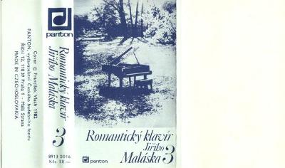MC kazeta Jiří Malásek – Romantický Klavír Jiřího Maláska 3 (1982)