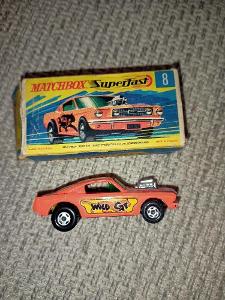 MATCHBOX SUPERFAST NO. 8 - FORD MUSTANG Wild cat Dragster / orig. krab