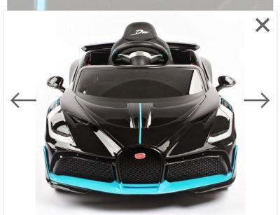 Bugatti Divo licencované dětské elektrické autíčko