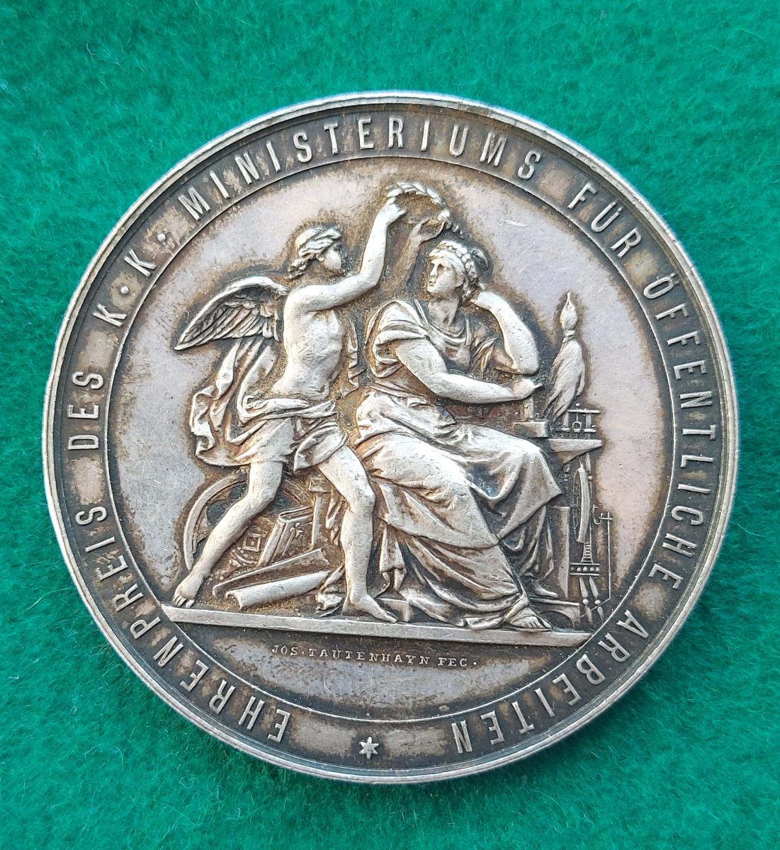 Medaile Franz Joseph, velka Ag - Numismatika