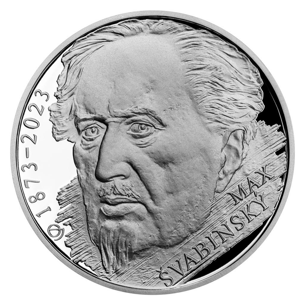 200kč strieborná minca Max Švabinský Špičková kvalita - Numizmatika