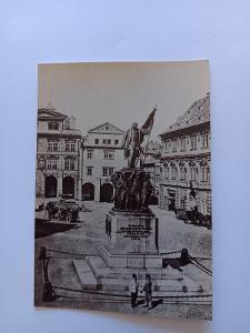Pomník maršala Radeckého - Praha - REPRINT - pohľadnice VF