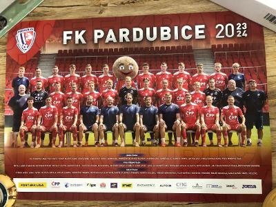 FK Pardubice fotbal oficiální team plakat sezona 2023/2024 vel. A2