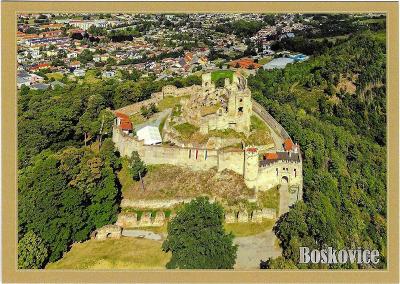 hrad Boskovice  - letecký pohled 