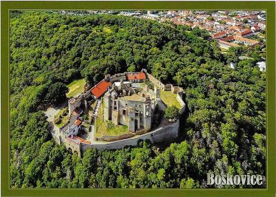 hrad Boskovice  - letecký pohled 2