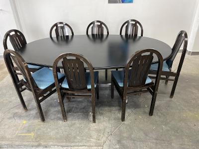 Set židlí a stůl - design Baumann