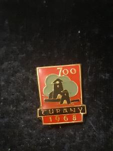 Odznak TURANY 700 LET  - HERALDIKA  - MÍSTOPIS SLOVENSKO 