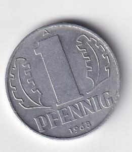 1. Pfennig-Německo NDR-1968.