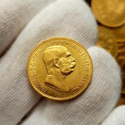 Rakúska 10 Koruna 1909 Marschall, František Jozef I., zlatá minca