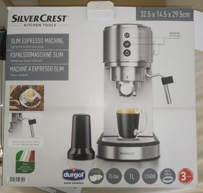 Nepoužitý pákový kávovar SilverCrest od 1 Kč - opakovaná aukce