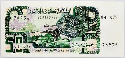 (B-237) Alžírsko, 50 Dinars 1977, aUNC