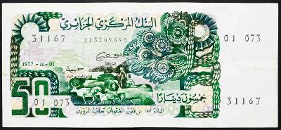 (B-5114) Alžírsko, 50 Dinars 1977, VG