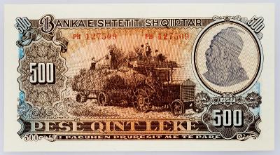 (B-2866) Albánie, 500 Leke 1957, UNC