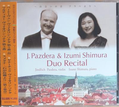 CD - J. Pazdera & Izumi Shimura: Duo Recital  (nové ve folii)